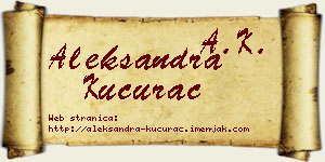 Aleksandra Kucurac vizit kartica